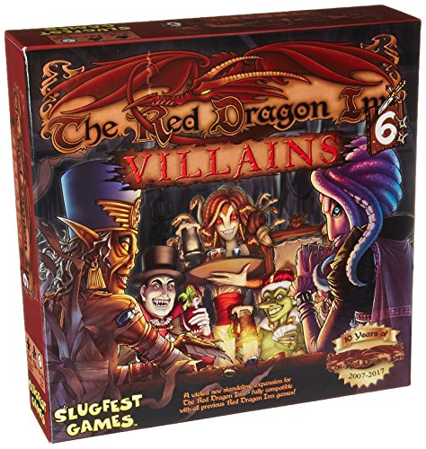 Slugfest Games: The Red Dragon Inn 6: Villains, Strategy Boxed Board Game, For 2 to 4 Players, 30 to 60 Minute Play Time, Ages 12 & Up