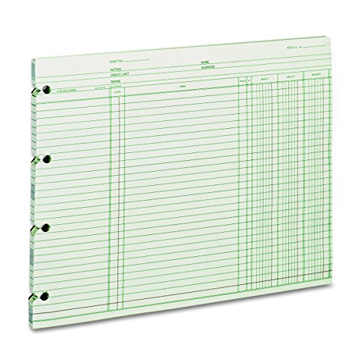 Wilson Jones GN2D Accounting, 9-1/4 x 11-7/8 (Pack of 100 Loose Sheets) Green