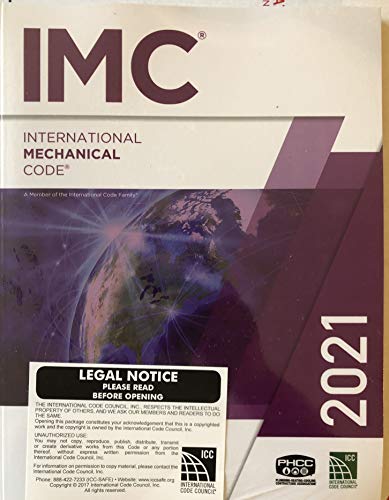 2021 International Mechanical Code (International Code Council Series)