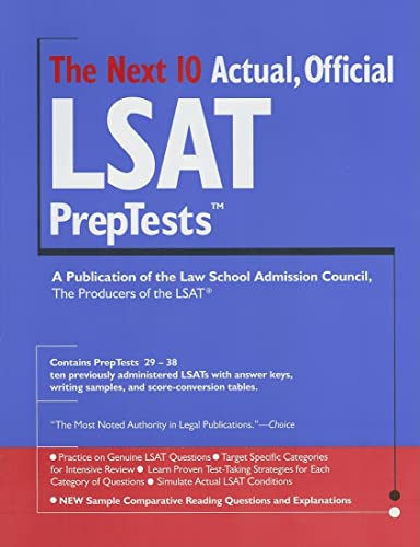 The Next 10 Actual, Official LSAT PrepTests (Lsat Series)