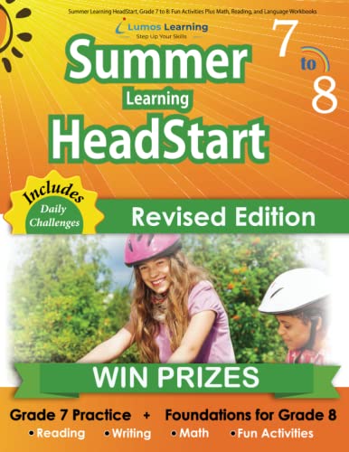Summer Learning HeadStart, Grade 7 to 8: Fun Activities Plus Math, Reading, and Language Workbooks: Bridge to Success with Common Core Aligned … (Summer Learning HeadStart by Lumos Learning)