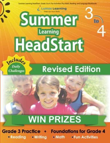 Summer Learning HeadStart, Grade 3 to 4: Fun Activities Plus Math, Reading, and Language Workbooks: Bridge to Success with Common Core Aligned … (Summer Learning HeadStart by Lumos Learning)