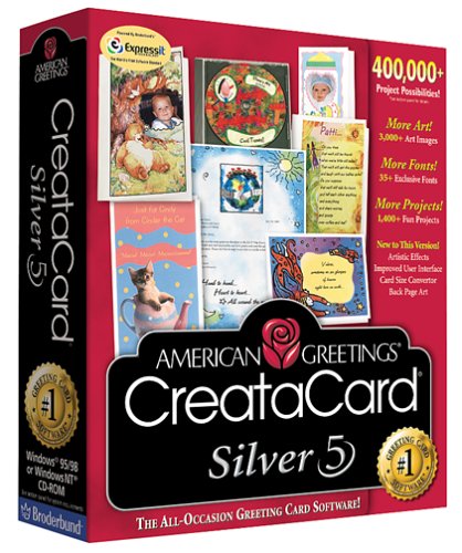 American Greetings Creatacard Silver 5.0