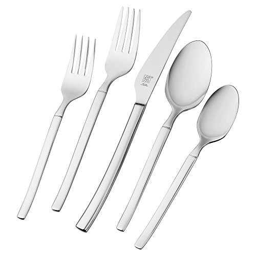 ZWILLING Premier Series Opus 45-Piece Stainless Steel Flatware Set – Made with Special Formula Steel Perfected for Almost 300 Years, Dishwasher Safe, Service for 8