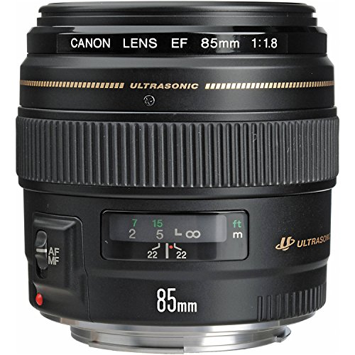 Canon EF 85mm f/1.8 USM Medium Telephoto Lens for Canon SLR Cameras – Fixed