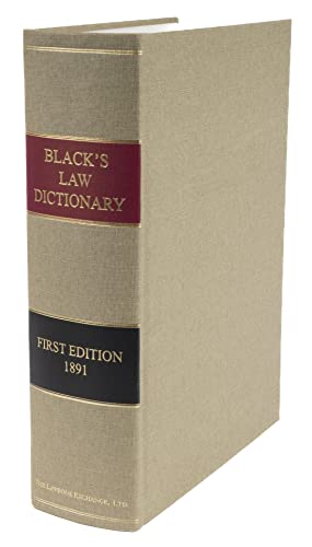 Black’s Law Dictionary, 1st Edition | The Storepaperoomates Retail Market - Fast Affordable Shopping