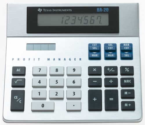 Texas Instruments Profit Manager BA-20 Desktop Calculator