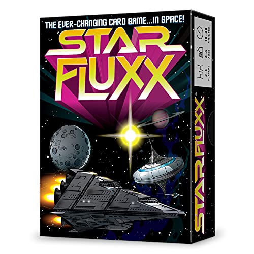 Looney Labs Star Fluxx Card Game – Best Card Games for Adults Kids Games Family Games for Game Night Fun Games Party Games Family Board Games 2-6 Player Games for Ages 8 to Adult, 100 Playing Cards