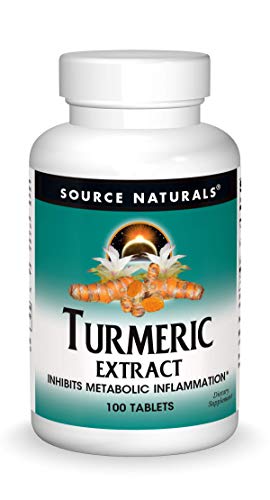 Source Naturals Turmeric Extract – Supports Healthy Inflammatory Response – 100 Tablets