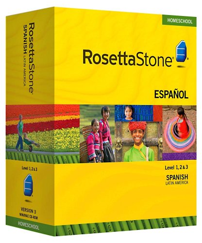 Rosetta Stone Homeschool Spanish (Latin America) Level 1-3 Set including Audio Companion