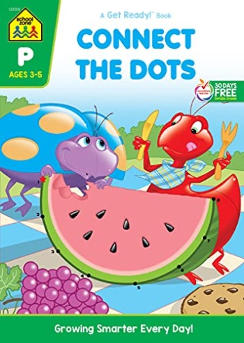 School Zone – Connect the Dots Workbook – 32 Pages, Ages 3 to 5, Preschool, Kindergarten, Dot-to-Dots, Counting, Number Puzzles, Numbers 1-10, Coloring, and More (School Zone Get Ready!™ Book Series) | The Storepaperoomates Retail Market - Fast Affordable Shopping