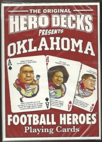 Oklahoma Hero Decks Football Heroes Playing Cards
