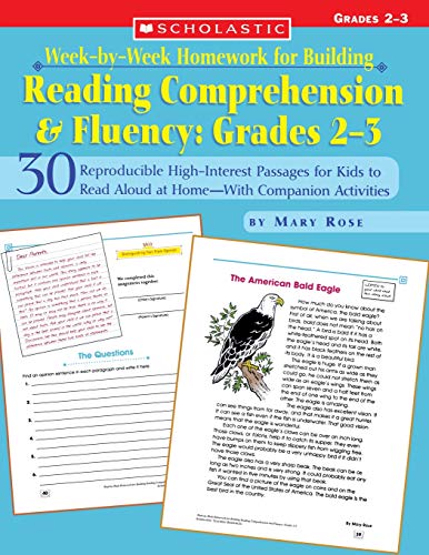 Week-by-Week Homework for Building Reading Comprehension & Fluency: Grades 2–3: 30 Reproducible High-Interest Passages for Kids to Read Aloud at … Building Reading Comprehension and Fluency)