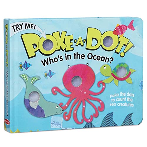 Melissa & Doug Children’s Book – Poke-a-Dot: Who’s in the Ocean (Board Book with Buttons to Pop)