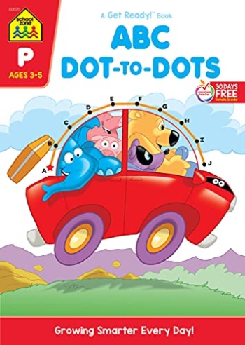 School Zone – ABC Dot-to-Dots Workbook – 32 Pages, Ages 3 to 5, Preschool, Kindergarten, Connect the Dots, Alphabet, Letter Puzzles, and More (School Zone Get Ready!™ Activity Book Series) | The Storepaperoomates Retail Market - Fast Affordable Shopping