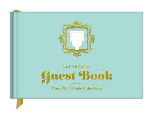 Knock Knock Bathroom Guest Book, Funny Guest Bathroom Book & Gift for Adults, Fill-in-the-Blank Book, 112 Pages