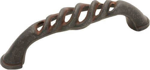 Hickory Hardware PA1321-RI 3-Inch Charleston Blacksmith Pull, Rustic Iron