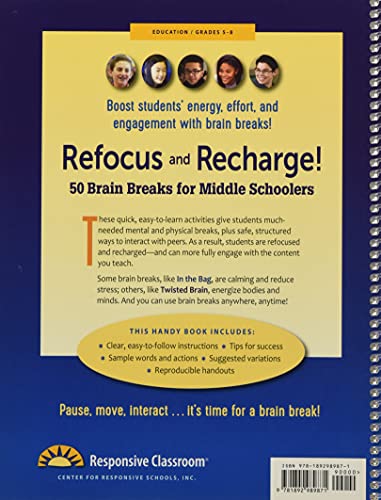 Refocus and Recharge! 50 Brain Breaks for Middle Schoolers | The Storepaperoomates Retail Market - Fast Affordable Shopping
