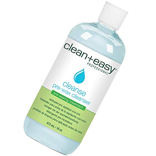 Clean + Easy Cleanse- Pre Wax Cleanser, Removes Any Traces Of Oils and Make-up Before Hair Removal, Essential Pre-Treatment for Effective Waxing, 16 oz
