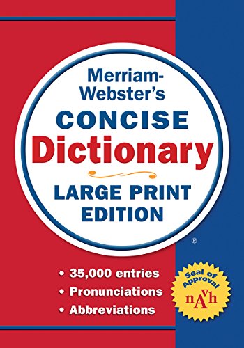 Merriam-Webster’s Concise Dictionary: Large Print Edition | The Storepaperoomates Retail Market - Fast Affordable Shopping