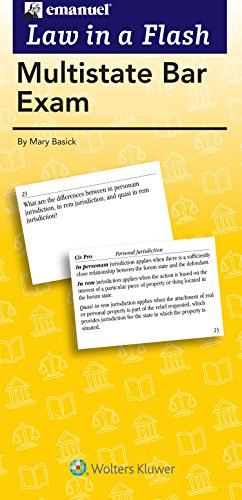 Multistate Bar Exam Flash Cards (Law in a Flash)