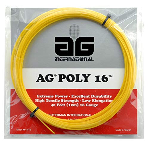AG Poly 16 Polyester Tennis String Set