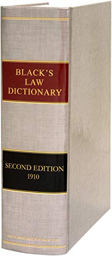 Black’s Law Dictionary: Second Edition