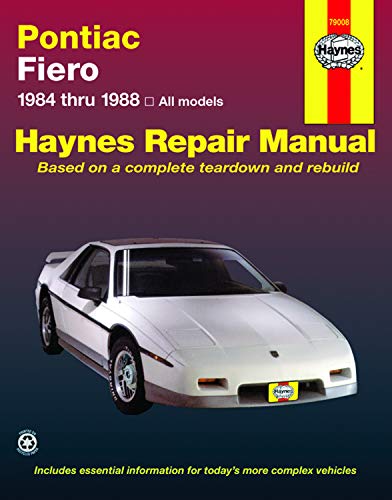 Pontiac Fiero (1984-1988) Haynes Repair Manual (USA) (Paperback) | The Storepaperoomates Retail Market - Fast Affordable Shopping