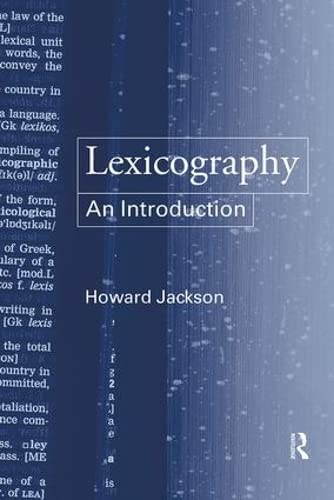 Lexicography: An Introduction
