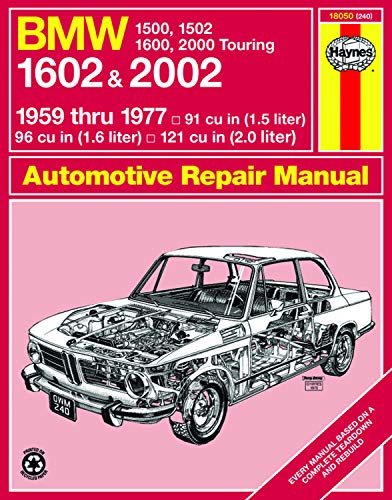 BMW 1500 thru 2002 (59-77) Haynes Repair Manuals (Does not include 2002 turbo models. Includes thorough vehicle coverage apart from the specific exclusion noted)