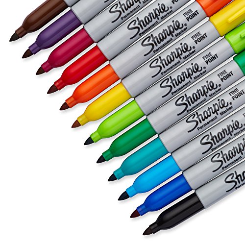 Sharpie Fine Point Permanent Marker,Assorted Classic,12-Count | The Storepaperoomates Retail Market - Fast Affordable Shopping