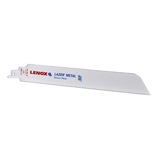Lenox Tools LENOX Tools LAZER Metal Cutting Reciprocating Saw Blade, Bi-Metal, 9-inch, 18 TPI, 5/PK (201809118R)