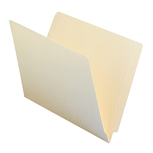 Smead End Tab File Folder, Shelf-Master Reinforced Straight-Cut Tab, Letter Size, Manila, 100 per Box (24110)