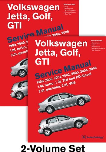 Volkswagen Jetta, Golf, GTI (A4) Service Manual: 1999, 2000, 2001, 2002, 2003, 2004, 2005 – 2 VOLUME SET