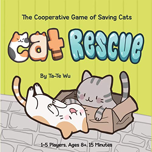 Chronicle Books Cat Rescue: The Cooperative Game of Saving Cats (Fun Family Card Game for Cat Lovers, Quick & Easy Kitty Color-Matching Game for All Ages), Multicolor