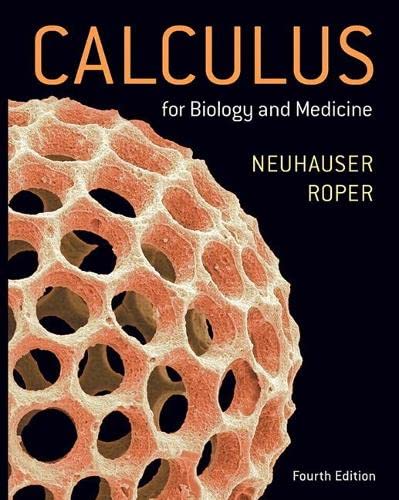 Calculus For Biology and Medicine