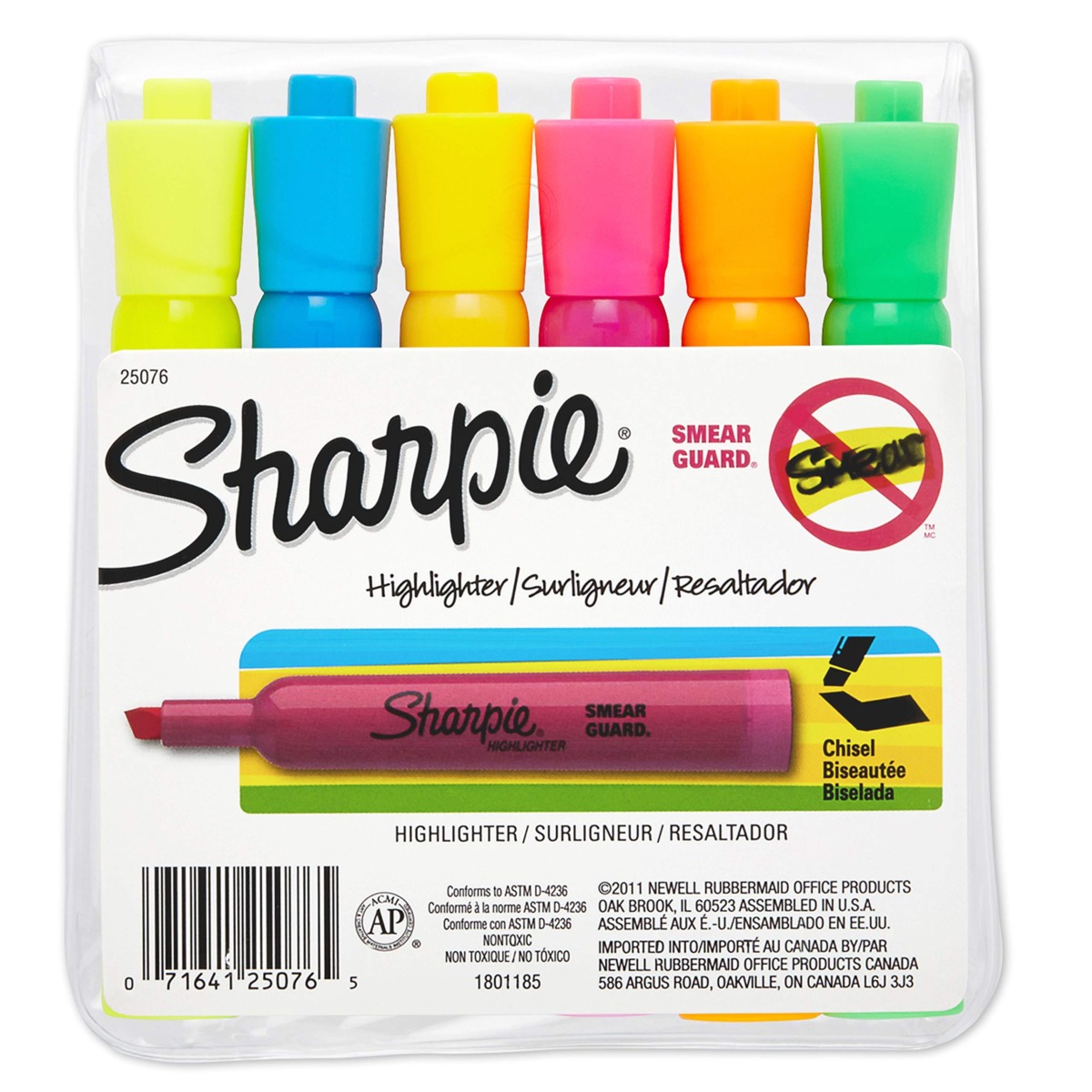 Sharpie Accent Tank-Style Highlighters, 6 Colored Highlighters (25076) | The Storepaperoomates Retail Market - Fast Affordable Shopping