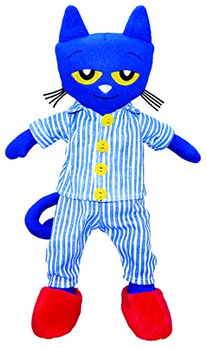 MerryMakers Pete the Cat Bedtime BluesPlush Doll, 14.5-Inch