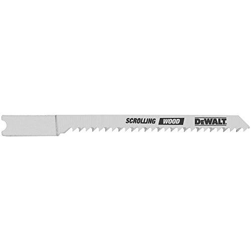 DEWALT DW3715H2 3-Inch 12TPI Scrolling High Speed Steel U-Shank Woodcutting Jig Saw Blade (2-Pack)