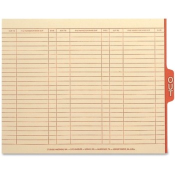 Smead End Tab Out Guides with Printed Form, 1/5-Cut Tab Center Position, Letter Size, Manila, 100 per Box (61910) | The Storepaperoomates Retail Market - Fast Affordable Shopping