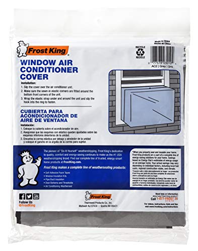 THERMWELL Frost King AC2H Outside Window Air Conditioner Cover, 18 x 27 x 16-Inch, 18″X27″X16″X6 mil Fits up to 10,000 BTU, 18″ x 27″ x 16″ x 6, Gray | The Storepaperoomates Retail Market - Fast Affordable Shopping