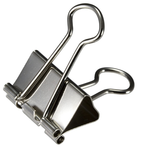Officemate Silver Binder Clips, Assorted Sizes, 30/Tub (31021)