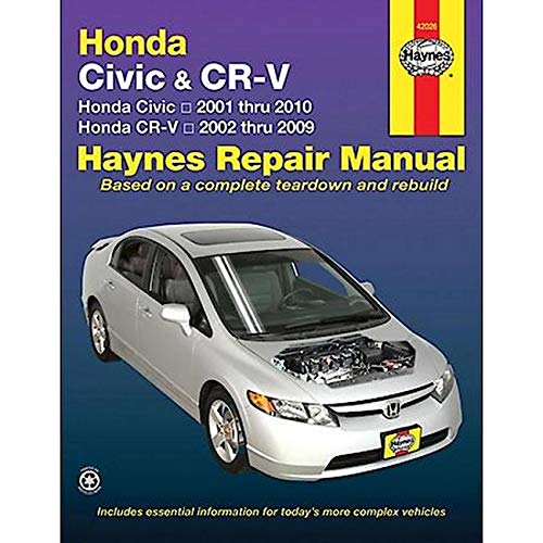 Honda Civic 2001-2010 & CRV 2002-2009 (Haynes Repair Manual)