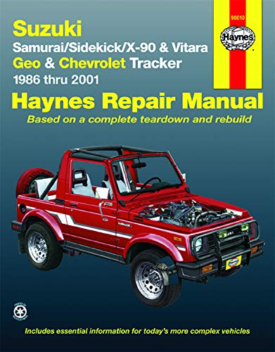 Suzuki Samurai, Sidekick, X90, and Vitara; Geo/Chevrolet Tracker (Haynes Repair Manuals)