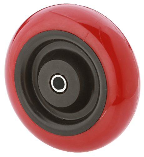 Steelex D2652 Polyurethane Wheel, Red, 4-Inch
