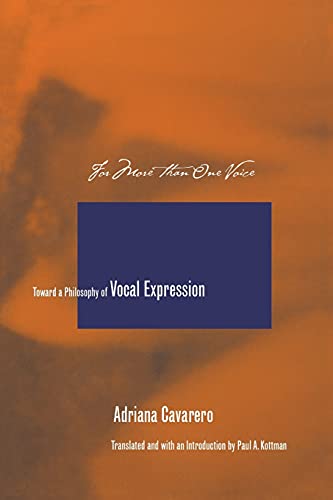 For More than One Voice: Toward a Philosophy of Vocal Expression
