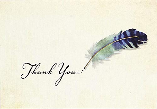Watercolor Quill Thank You Notes (Stationery, Note Cards, Boxed Cards)