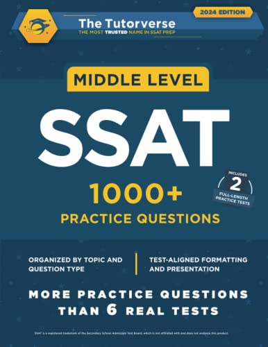 Middle Level SSAT: 1000+ Practice Questions