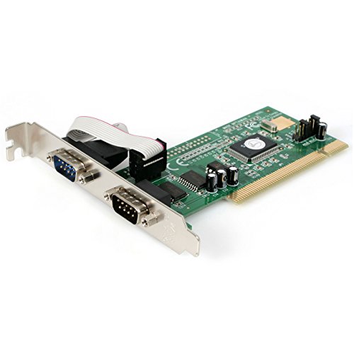 StarTech.com 2 Port PCI RS232 Serial Adapter Card with 16550 UART – Serial Adapter – PCI – RS-232 x 2 – PCI2S550
