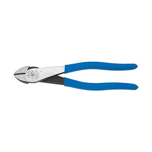 Klein Tools D2000-28 Pliers, Diagol Cutting Pliers with Angled Head are Heavy-Duty to Cut ACSR, Screws, ils, Most Hardened Wire, 8-Inch